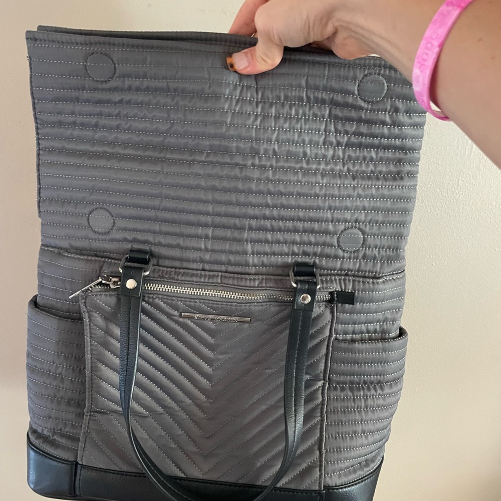 Steve Madden Quilted Nylon Backpack | Purse | Bag - Picture 4 of 5